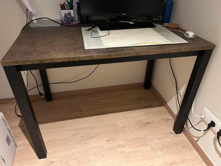 Gloednieuw prachtig donker bruine tafel lengte 110cm, Maison & Meubles, Tables | Dessertes, Neuf, 50 à 75 cm, 100 à 150 cm, Rectangulaire