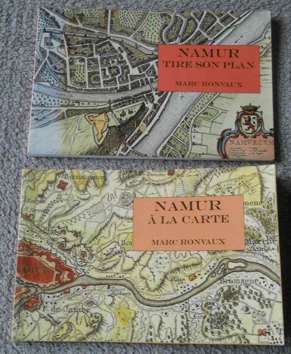 Namur tire son plan  +  Namur à la carte  (Marc Ronvaux), Livres, Histoire nationale, Utilisé, Enlèvement ou Envoi