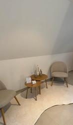 2 lounge stoelen beige, Autres couleurs, Comme neuf, Deux, Enlèvement