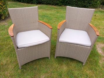 Paire de fauteuil de jardin/terrasse, Enlèvement, Utilisé, Bois