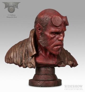 SIDESHOW : HELLBOY 1:1 FAUX-BRONZE BUST 