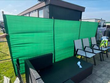 Groen windscherm te koop, Enlèvement, Comme neuf