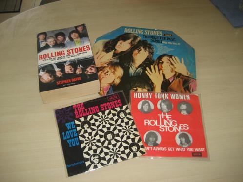 Rolling Stones - 2 Singels & Boek & +Lege hoes!!, Cd's en Dvd's, Vinyl Singles, Gebruikt, Single, Pop, 7 inch, Ophalen of Verzenden