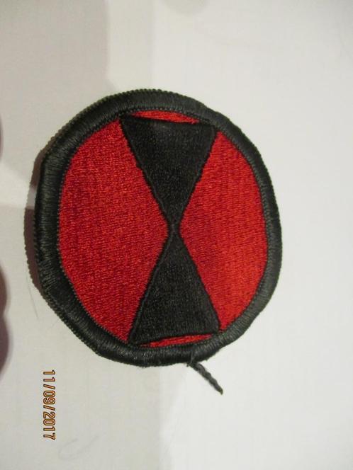 Badge de la 7e division d’infanterie légère US Army, Collections, Objets militaires | Général, Armée de terre, Envoi