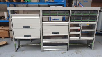 Bott Vario 3 aluminium bedrijfswagen inrichting, Enlèvement, Utilisé