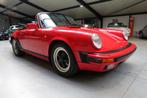 1986 Porsche 911 Carrera cabrio, Auto's, 4 zetels, Achterwielaandrijving, Zwart, Leder
