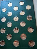 De geschiedenis van België in penningen, Postzegels en Munten, Penningen en Medailles, Ophalen of Verzenden, Zilver