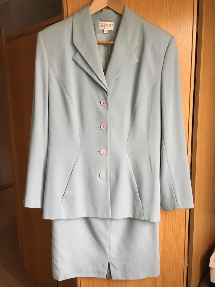 Kostuum Cartoon lichtblauw maat 40/42, Kleding | Dames, Jasjes, Kostuums en Pakken, Zo goed als nieuw, Kostuum of Pak, Maat 38/40 (M)