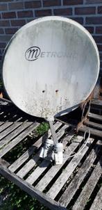 Metronische satellietschotel + offsetarm voor bevestiging, Ophalen, Gebruikt, (Schotel)antenne, Overige merken
