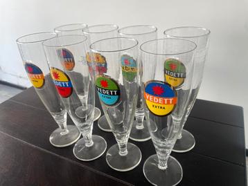 8 Originele Vedett glazen beschikbaar voor biedingen
