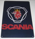 SCANIA TRUCK : Metalen Bord Logo - SCANIA TRUCK, Verzenden, Nieuw, Auto's