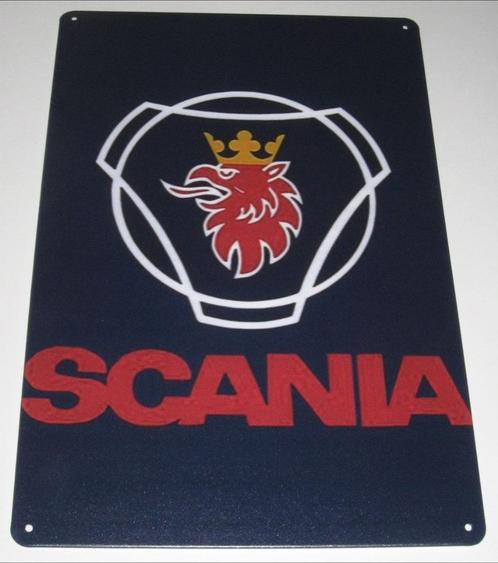 SCANIA TRUCK : Metalen Bord Logo - SCANIA TRUCK, Verzamelen, Automerken, Motoren en Formule 1, Nieuw, Auto's, Verzenden