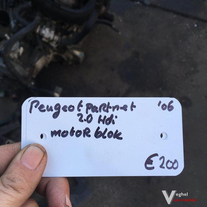 Peugeot Partner 2.0 hdi 2006   Kaal  Motorblok, Auto-onderdelen, Motor en Toebehoren, Gebruikt, Ophalen