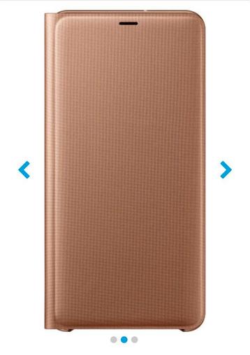 Samsung Galaxy A7 2018 Portemonnee Hoesje Goud, Télécoms, Enlèvement ou Envoi, Neuf