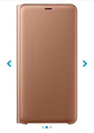 Samsung Galaxy A7 2018 Portemonnee Hoesje Goud