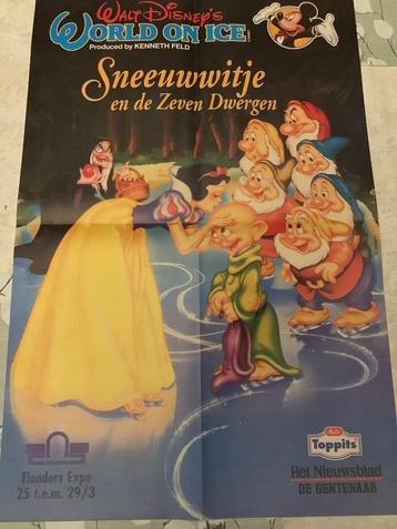 Poster Sneeuwwitje en de zeven dwergen Walt Disney world on  beschikbaar voor biedingen