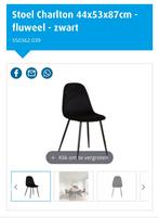 Stoel Charlton velvet zwart (x6), Enlèvement, Neuf, Noir, Cinq, Six Chaises ou plus