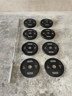 Omympische 120kg halterset met bumper plates, Sport en Fitness, Fitnessmaterialen, Ophalen, Nieuw, Benen, Halterset