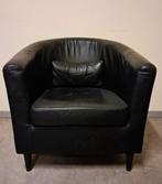 lederen clubzetel, Huis en Inrichting, Ophalen, Gebruikt, Minder dan 75 cm, Leer