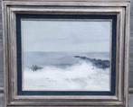 Huile sur toile marine signe pierre van grevelinge, Antiquités & Art, Enlèvement ou Envoi