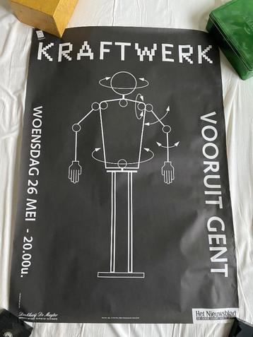 Kraftwerk, originele concertposter Vooruit Gent (26 mei) beschikbaar voor biedingen