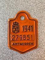 Fietsplaat 1941 Antwerpen, Verzamelen, Ophalen of Verzenden, Zo goed als nieuw