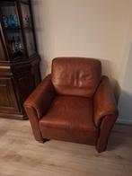 Lederen zetel 1 zit, Huis en Inrichting, Ophalen, Zo goed als nieuw