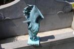 Buste van een paardenhoofd in groen gepatineerd brons., Tuin en Terras, Ophalen, Nieuw