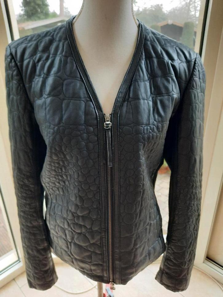 Supermooi lederen jasje ARMA - 40, Vêtements | Femmes, Vestes & Costumes, Comme neuf, Manteau, Taille 38/40 (M), Noir, Enlèvement ou Envoi