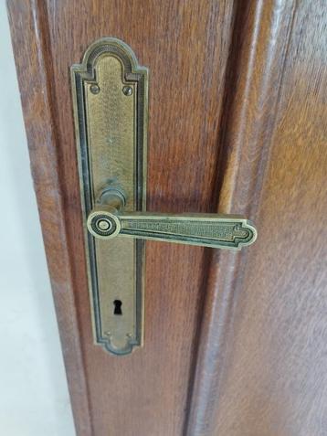 Dubbele massief eiken deuren met glas beschikbaar voor biedingen