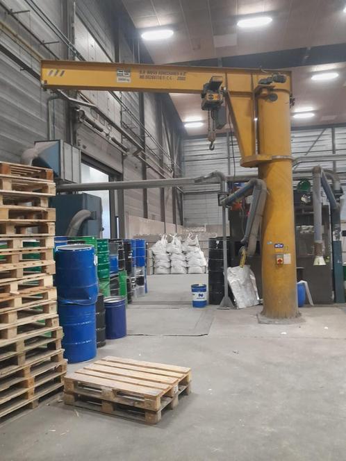 2 x Kolom Zwenkkraan 3 ton, Doe-het-zelf en Bouw, Lieren en Takels, Zo goed als nieuw, Elektrisch, Ophalen