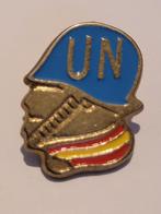 Military pin's collectie blauwe helmen van de VN Spanje, Verzamelen, Ophalen of Verzenden, Gebruikt, Overige onderwerpen, Speldje of Pin