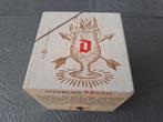 Duvel moortgat tafelreclame houten blokje 8x8x8 cm, Ophalen of Verzenden, Zo goed als nieuw, Duvel