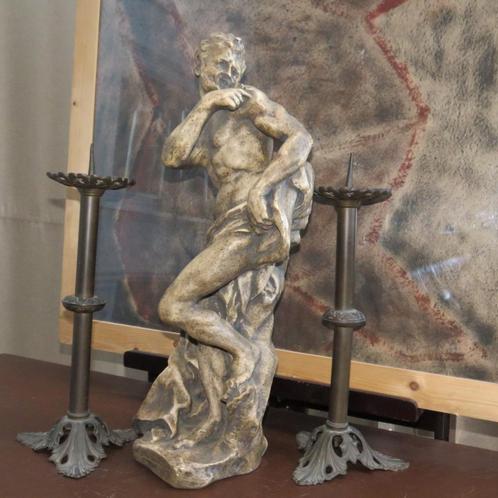 Pierre Puget Le Faun Plaaster Sculptuur Italie , 1945-1978, Antiek en Kunst, Kunst | Beelden en Houtsnijwerken, Ophalen