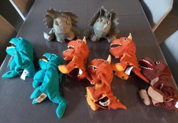 8 Dino handpoppen, nieuw! beschikbaar voor biedingen