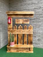 Hangend houten bord - Verbrand, Tuin en Terras, Ophalen, Zo goed als nieuw