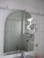 Miroir + éclairage  Style Retro 95 x 70 cm, Maison & Meubles, Enlèvement, Utilisé, Moins de 100 cm, 50 à 75 cm