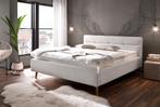 Design bed Claudia 160 of 180 met 2 bodems en opbergruimte, Verzenden, Design, 200 cm, Stof