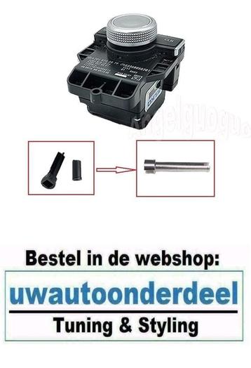 MB Comand Reparatie Kit Stift Aluminium Draai Knop 204870995 beschikbaar voor biedingen