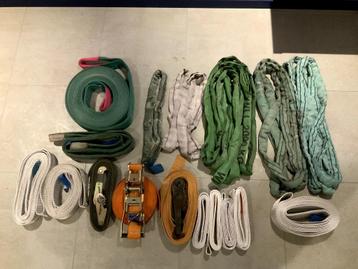 Ratelspanners, Hijsbanden en stroppen verschillende maten beschikbaar voor biedingen