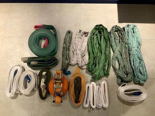Ratelspanners, Hijsbanden en stroppen verschillende maten, Doe-het-zelf en Bouw, Lieren en Takels, Gebruikt, Handmatig, Ophalen