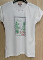 Witte T-shirt met leuke print - Lisa Rose - maat 152, Kinderen en Baby's, Lisa Rose, Meisje, Ophalen of Verzenden, Zo goed als nieuw