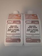 2 flacons HG vloerolie white wash nr 61, Moins de 5 litres, Enlèvement ou Envoi, Blanc, Lasure