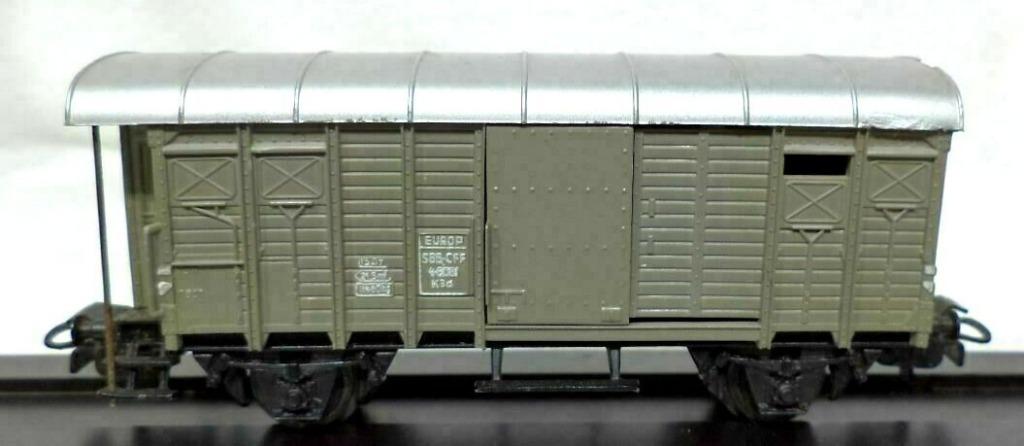 4605 Marklin HO -Wagon de marchandises fermé gris SBB /Wagon, Hobby & Loisirs créatifs, Trains miniatures | HO, Utilisé, Wagon