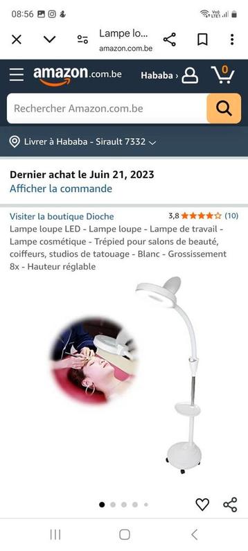 Lampe loupe led, Enlèvement, Comme neuf, Loupe