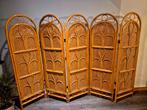 Zeer groot vintage rotanscherm, Huis en Inrichting, Woonaccessoires | Kamerschermen, Ophalen