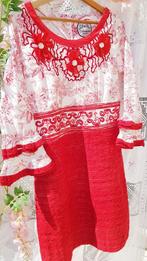 RODE en witte katoenen jurk (Spaans merk), Kleding | Dames, Ophalen of Verzenden, Nieuw, Rood