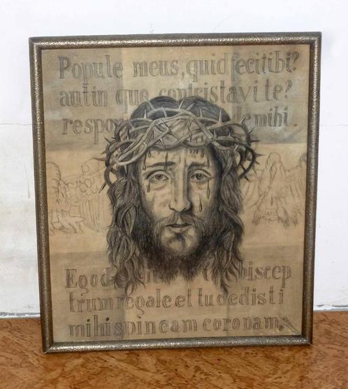 potloodtekening - Zweetdoek Veronica-Improperia, Antiek en Kunst, Kunst | Schilderijen | Klassiek, Ophalen