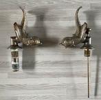 Vintage bronzen design badkamerset dolfijnen, Ophalen of Verzenden, Gebruikt