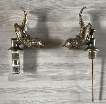 Vintage bronzen design badkamerset dolfijnen beschikbaar voor biedingen